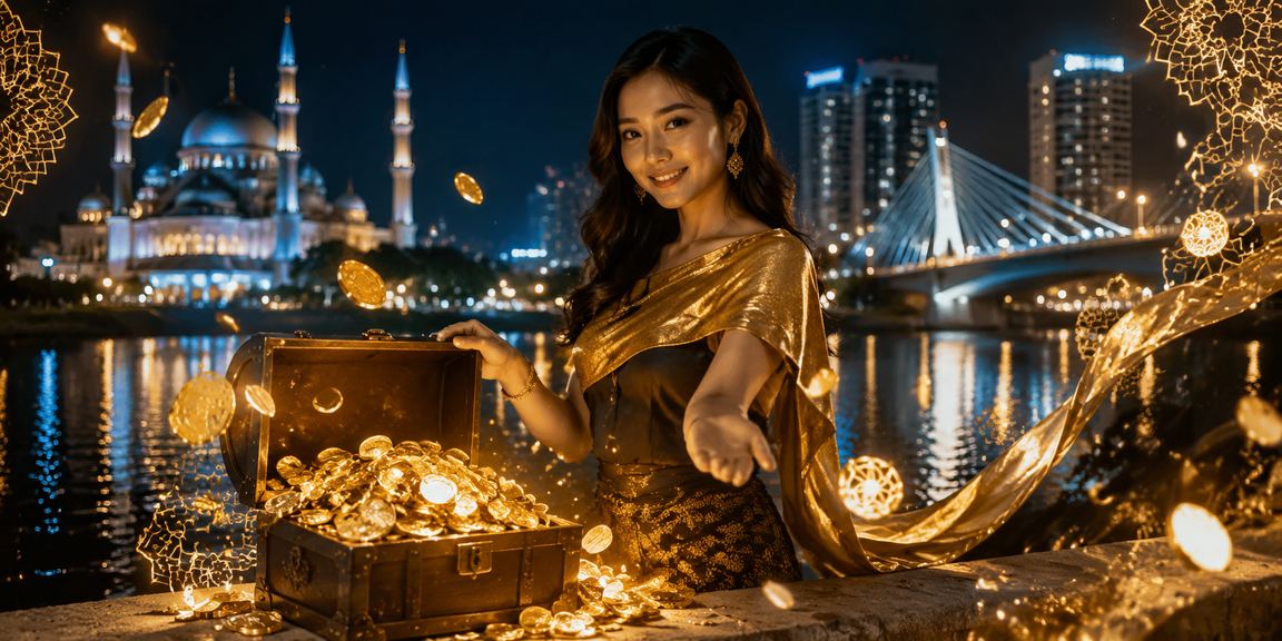 Suasana hiburan kasino roulette di Selangor dengan gaya moden dan pencahayaan neon